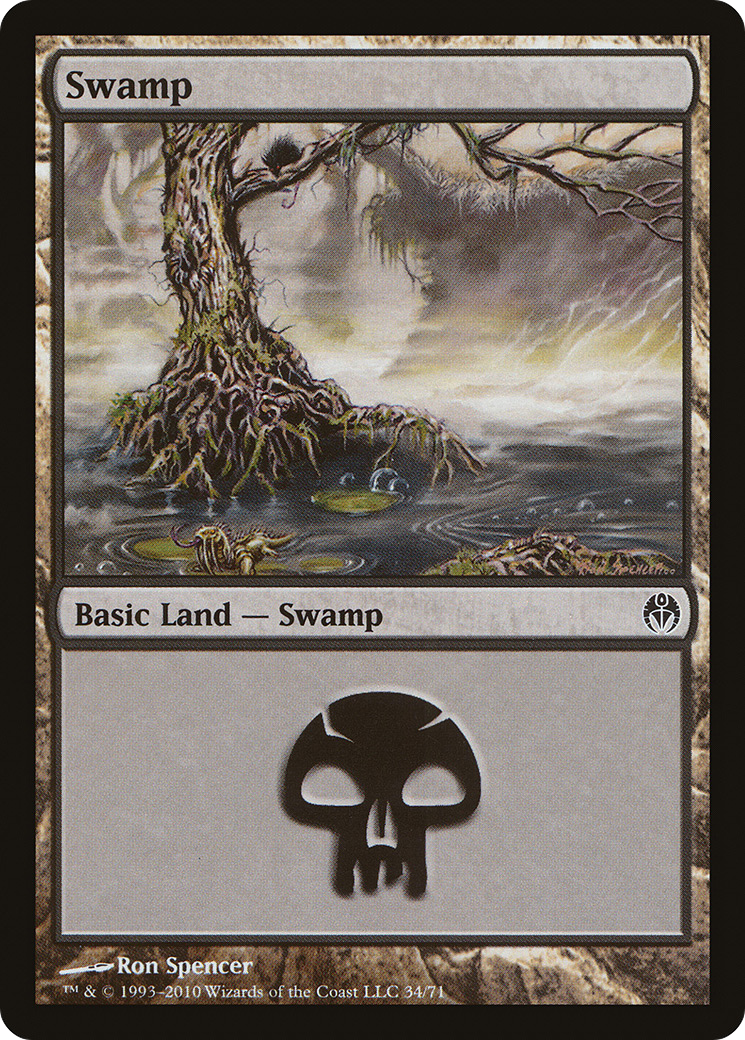Swamp (34) (DDE-034) - Duel Decks: Phyrexia vs. the Coalition