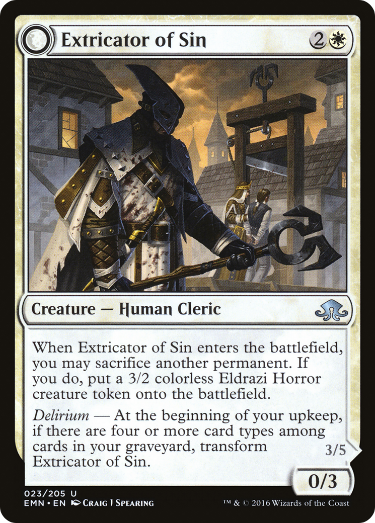 Extricator of Sin (EMN-023) - Eldritch Moon: (mooneldrazidfc)