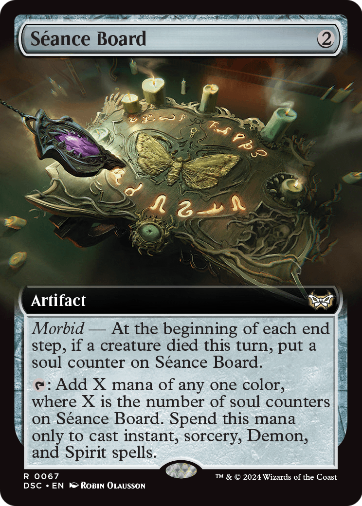 Seance Board (Extended Art) (DSC-067) - Duskmourn: House of Horror Commander: (Extended Art)