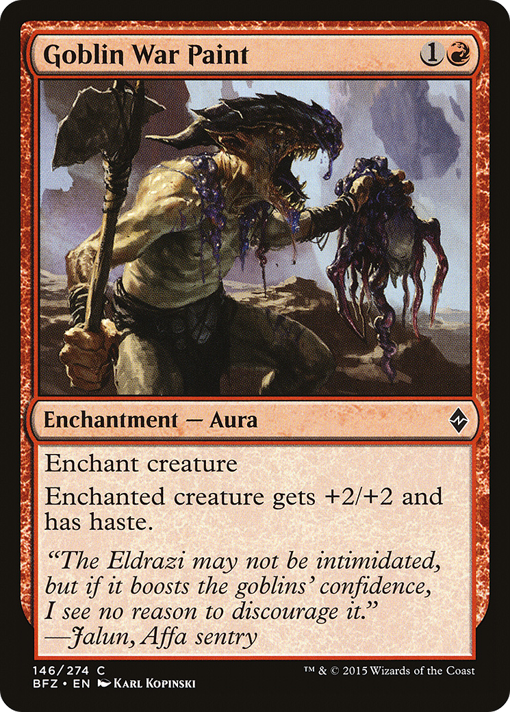 Goblin War Paint (BFZ-146) - Battle for Zendikar Foil