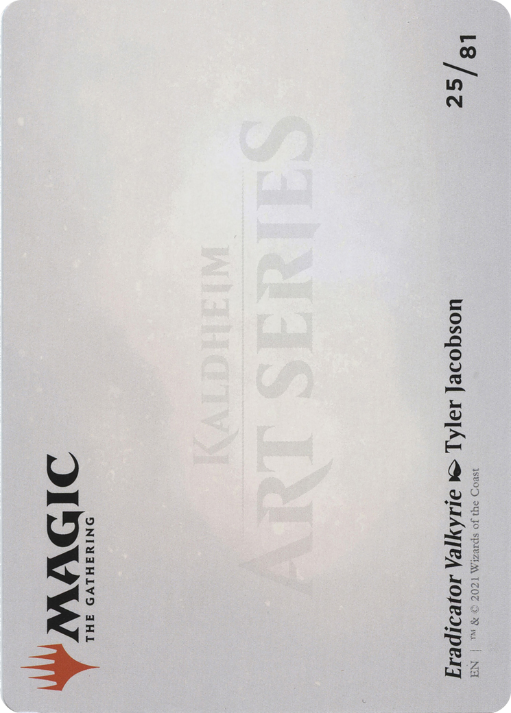 Eradicator Valkyrie // Eradicator Valkyrie (ASKHM-025) - Art Series: Kaldheim (Borderless) Foil