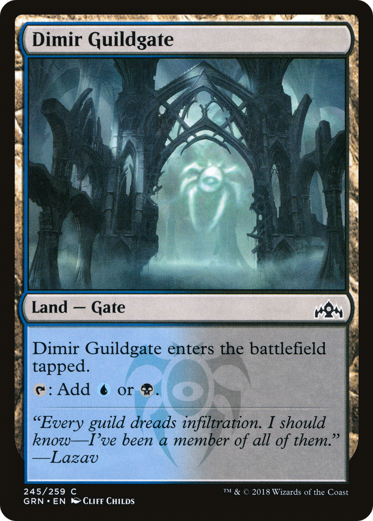 Dimir Guildgate (245) (GRN-245) - Guilds of Ravnica