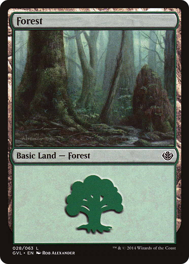 Forest (28) (Garruk vs Liliana) (DD3-028) - Duel Decks Anthology: Garruk vs. Liliana