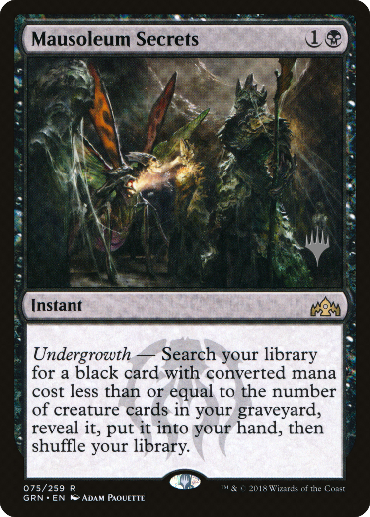 Mausoleum Secrets (PPTHB-075) - Guilds of Ravnica Promos Foil