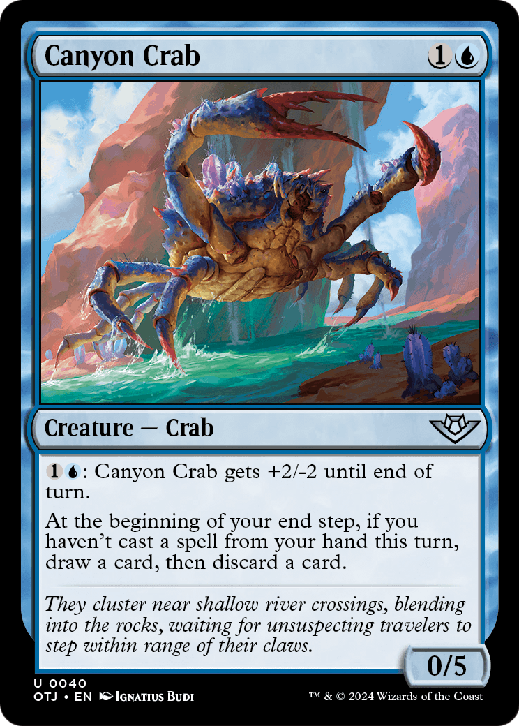 Canyon Crab (OTJ-040) - Outlaws of Thunder Junction Foil