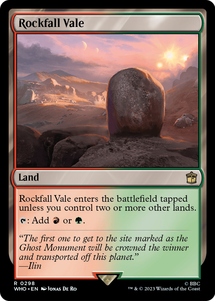 Rockfall Vale (WHO-298) - Doctor Who Foil