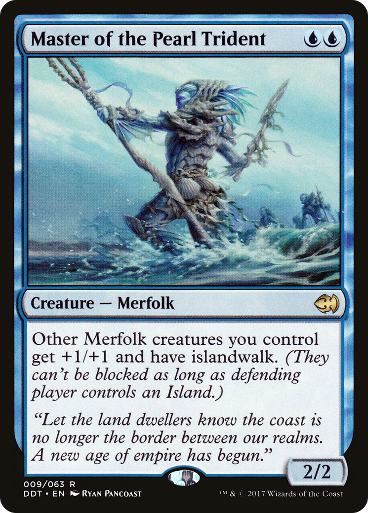 Master of the Pearl Trident (DDT-009) - Duel Decks: Merfolk vs. Goblins