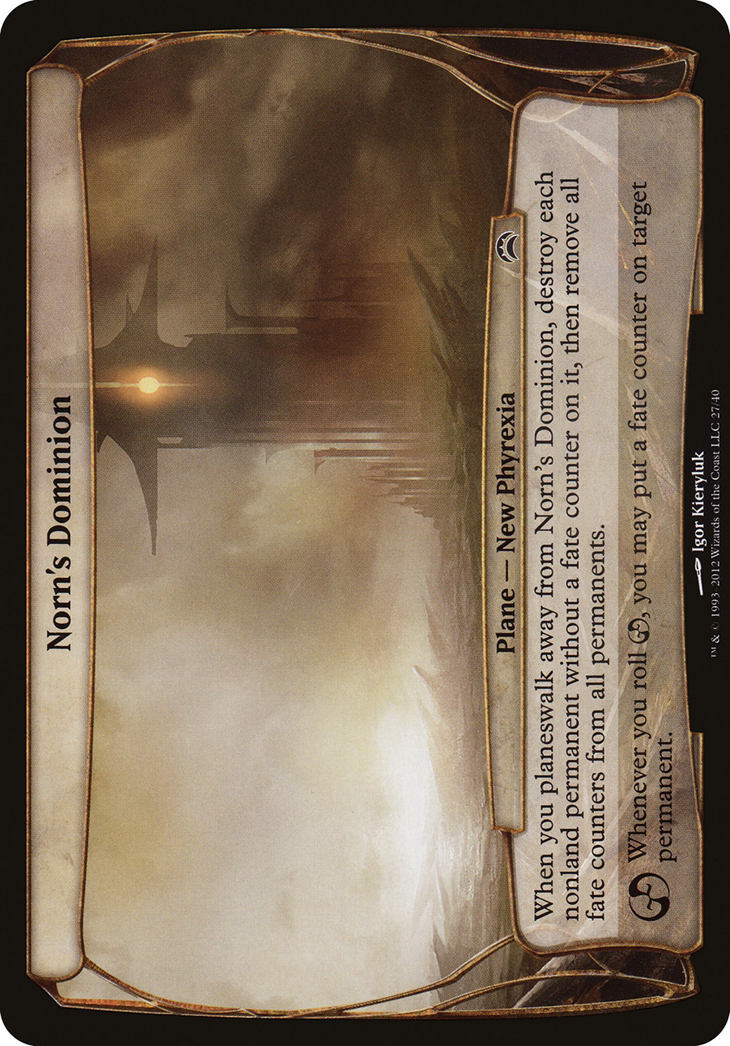 Norn's Dominion (Planechase 2012) (OVER-027) - Planechase 2012 Planes