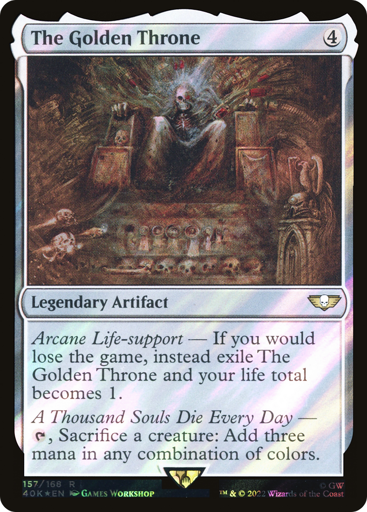 The Golden Throne (Surge Foil) (40K-157) - Warhammer 40,000 Commander Foil