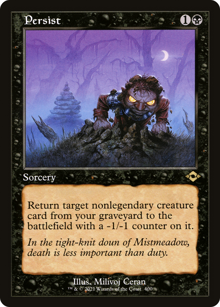 Persist (Retro Frame) (MH2-400) - Modern Horizons 2 Etched Foil