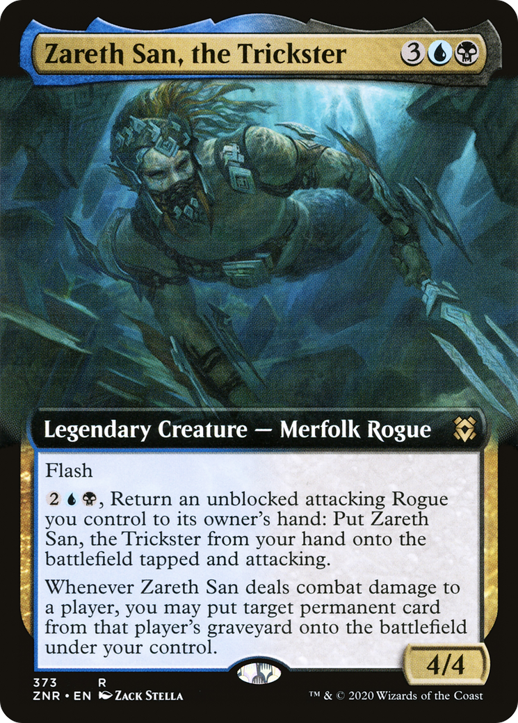 Zareth San, the Trickster (Extended Art) (ZNR-373) - Zendikar Rising: (Extended Art) Foil