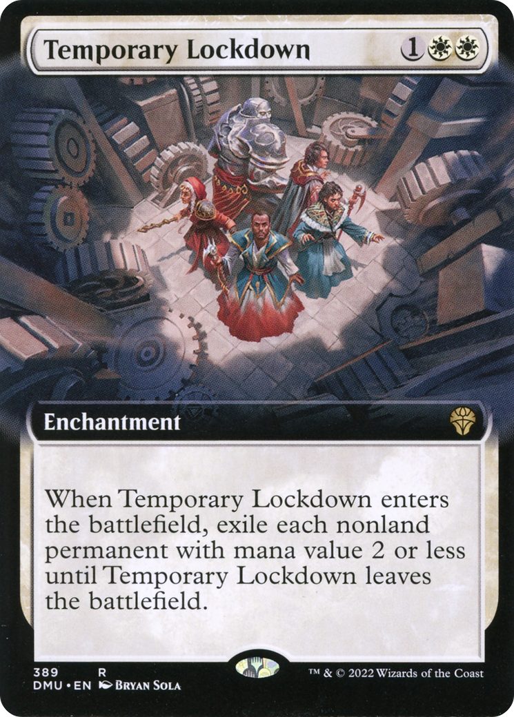 Temporary Lockdown (Extended Art) (DMU-389) - Dominaria United: (Extended Art) Foil