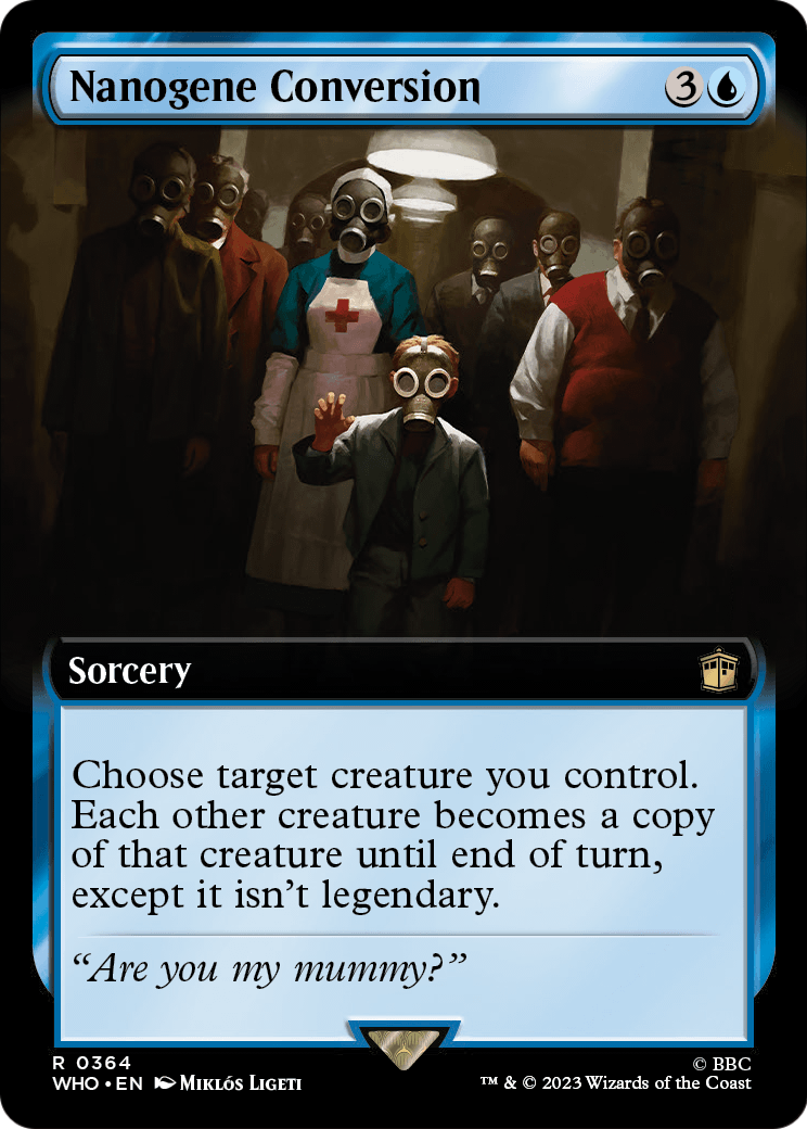 Nanogene Conversion (Extended Art) (WHO-364) - Doctor Who: (Extended Art) Foil