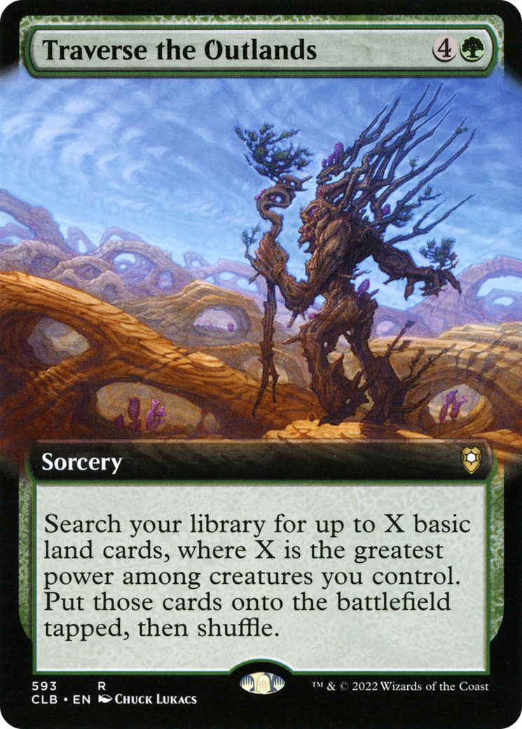 Traverse the Outlands (Extended Art) (CLB-593) - Commander Legends: Battle for Baldur's Gate: (Extended Art)