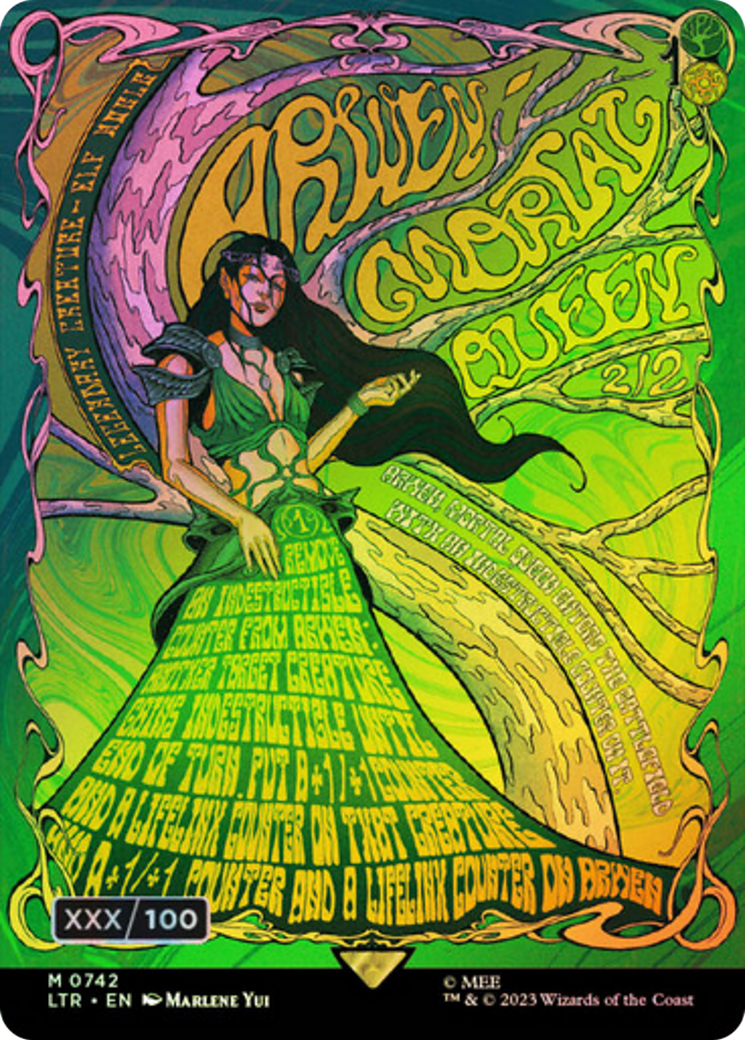 Arwen, Mortal Queen (Borderless Poster) (Serial Numbered) (LTR-742) - The Lord of the Rings: Tales of Middle-earth Foil
