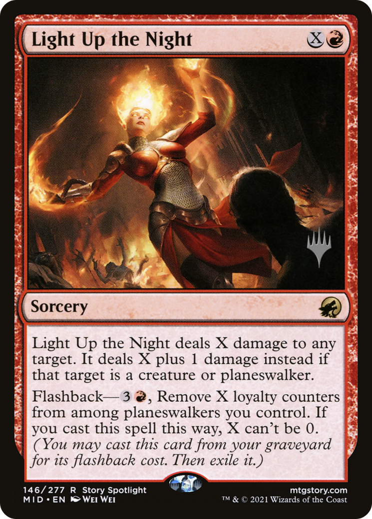 Light Up the Night (PPMID-146) - Innistrad: Midnight Hunt Promos Foil