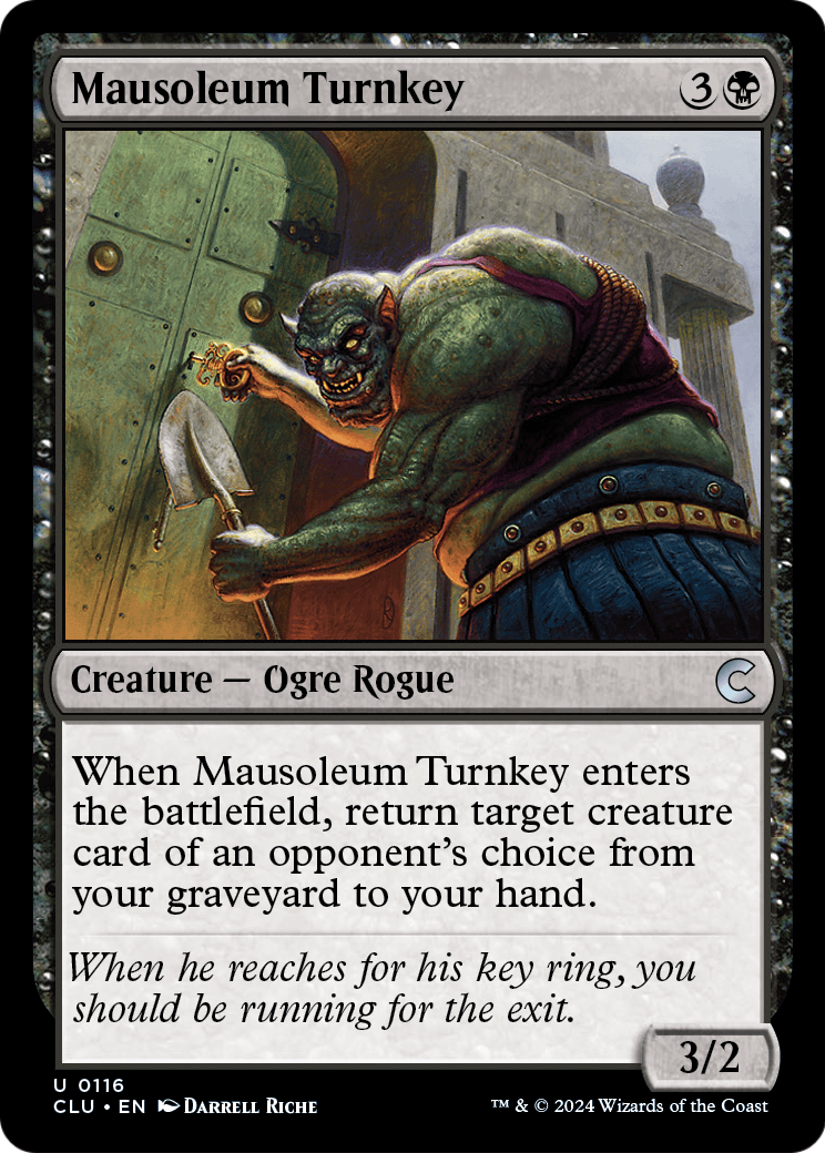 Mausoleum Turnkey (CLU-116) - Ravnica: Clue Edition