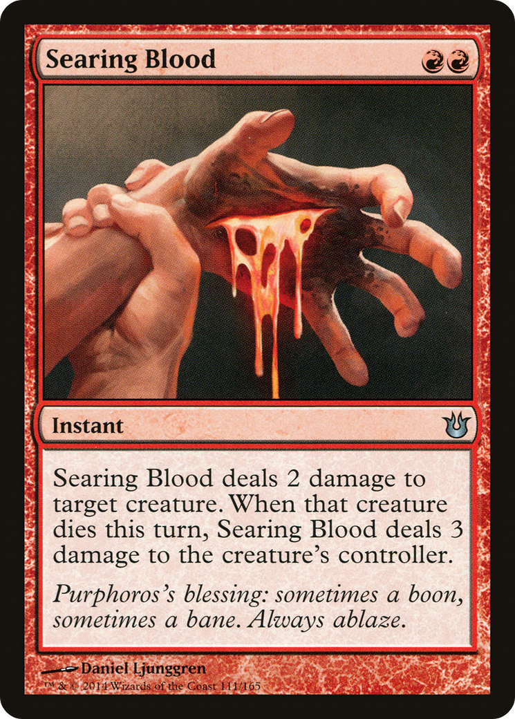 Searing Blood (BNG-111) - Born of the Gods Foil