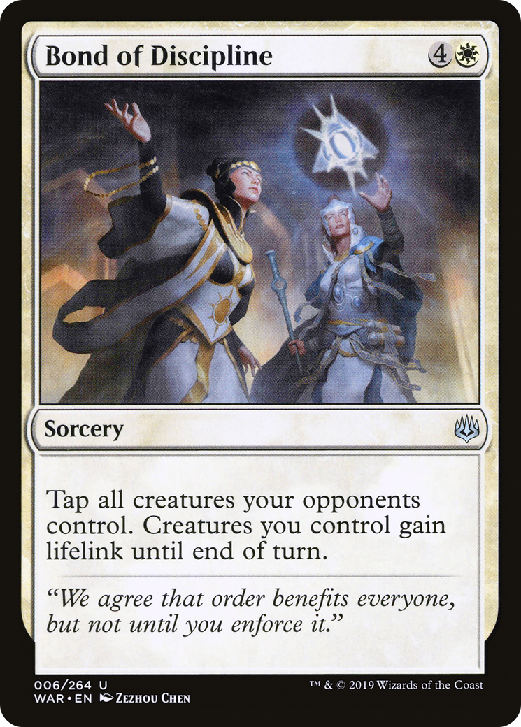 Bond of Discipline (WAR-006) - War of the Spark Foil