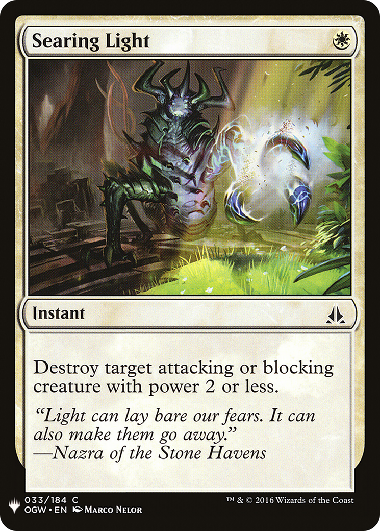 Searing Light (LIST-OGW-33) - The List