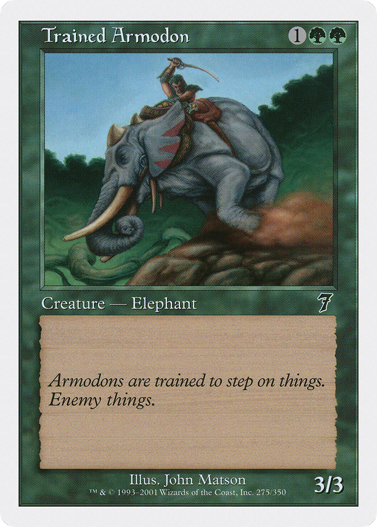 Trained Armodon (7ED-275) - 7th Edition