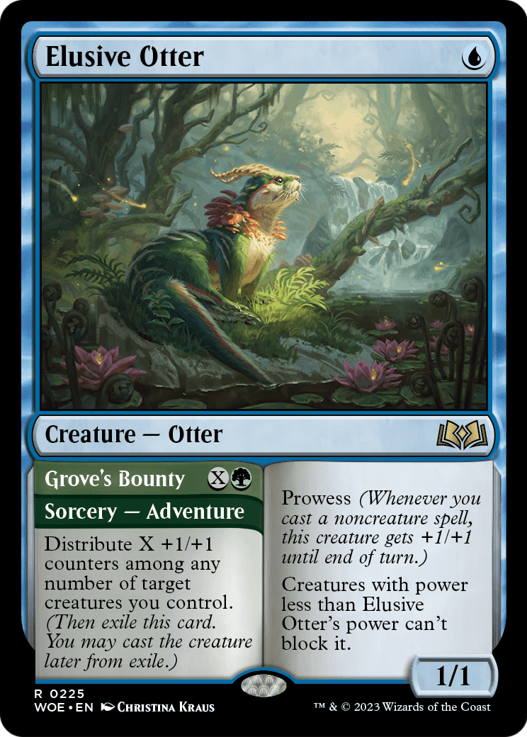 Elusive Otter (WOE-225) - Wilds of Eldraine