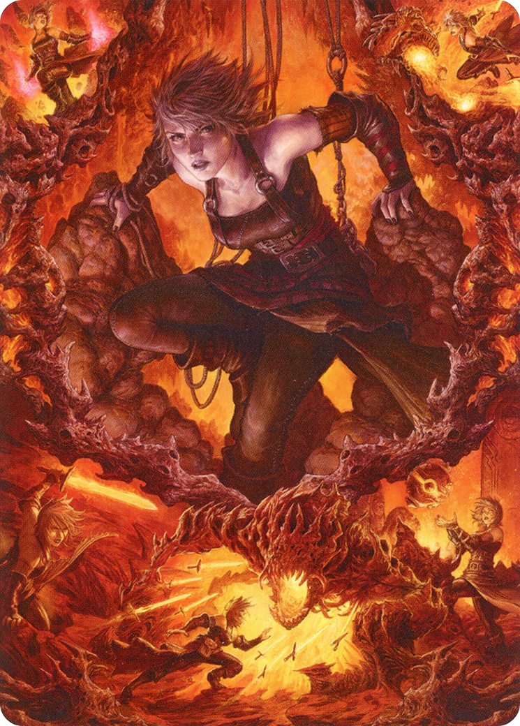 Nahiri, Heir of the Ancients // Nahiri, Heir of the Ancients (AZNR-004) - Zendikar Rising Art Series (Borderless)