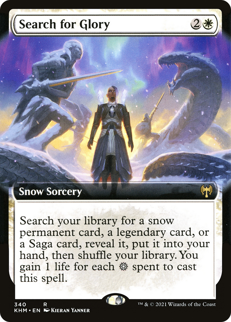 Search for Glory (Extended Art) (KHM-340) - Kaldheim: (Extended Art, snow)
