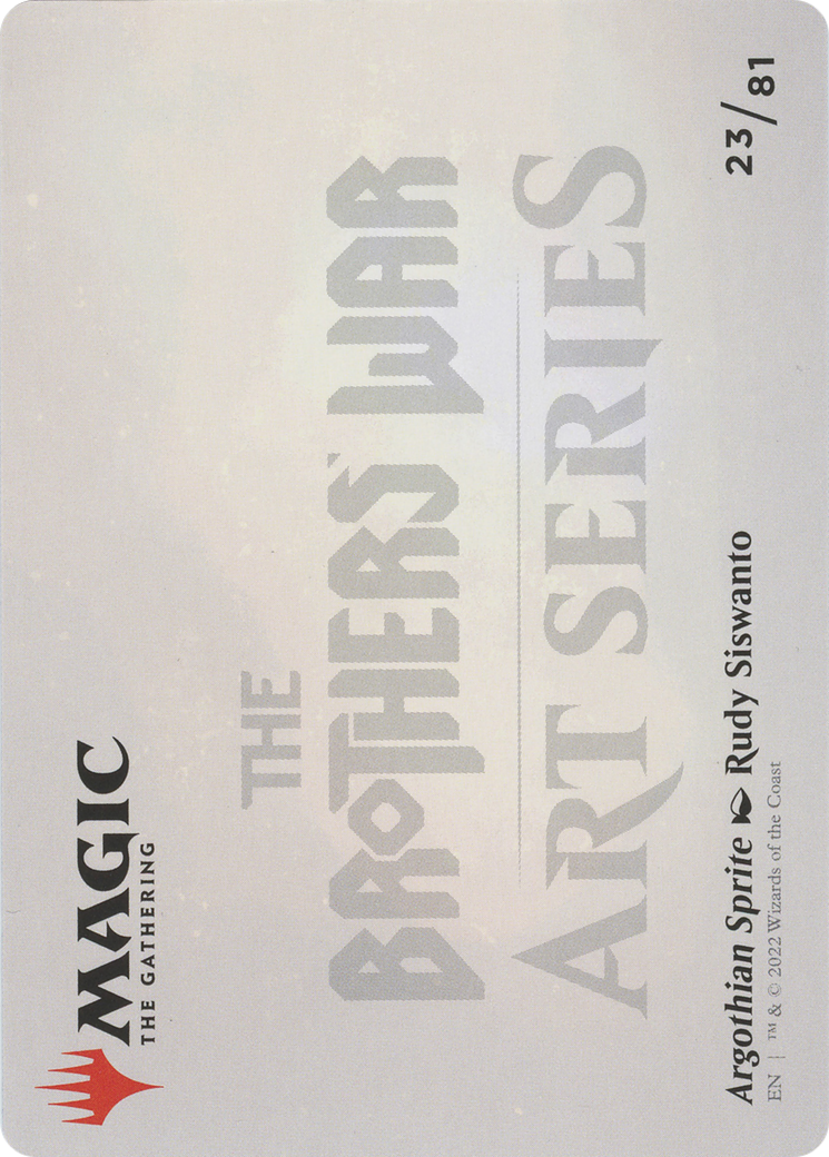 Argothian Sprite // Argothian Sprite (ABRO-023) - The Brothers' War Art Series (Borderless) Foil