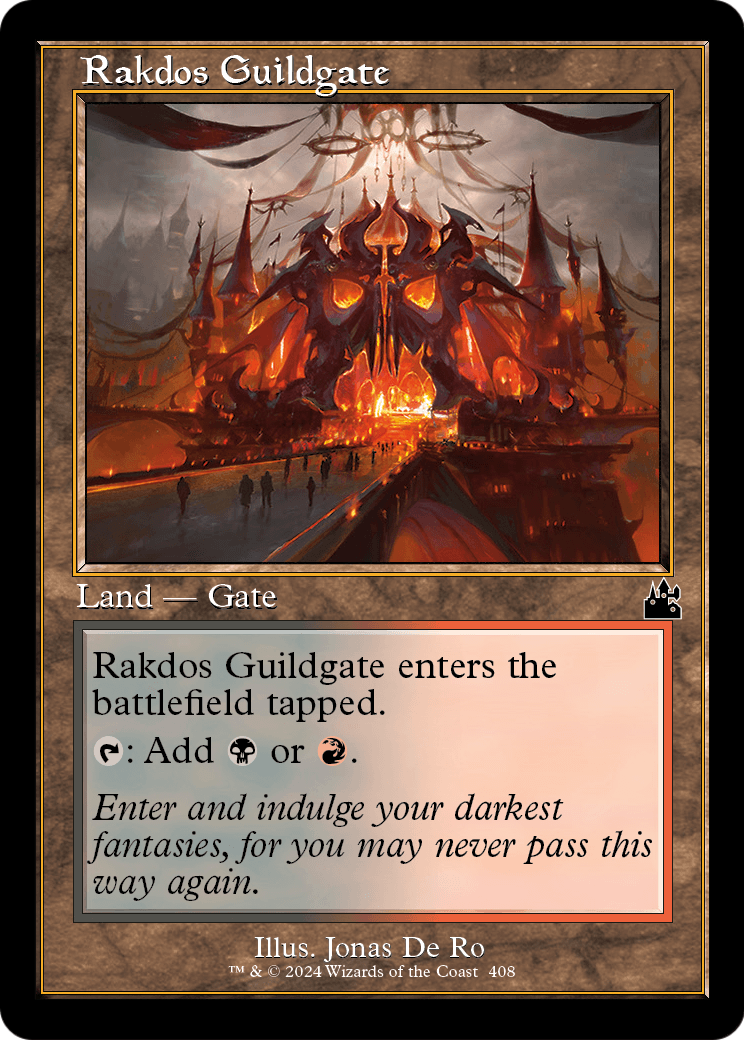 Rakdos Guildgate (Retro Frame) (RVR-408) - Ravnica Remastered Foil