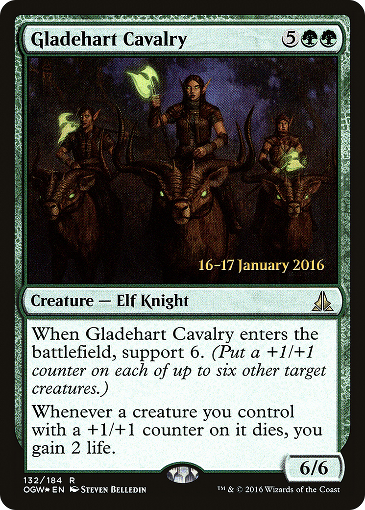 Gladehart Cavalry (PRE-132S) - Oath of the Gatewatch Promos Foil