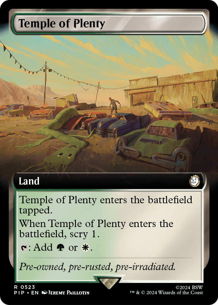 Temple of Plenty (Extended Art) (PIP-523) - Fallout: (Extended Art) Foil