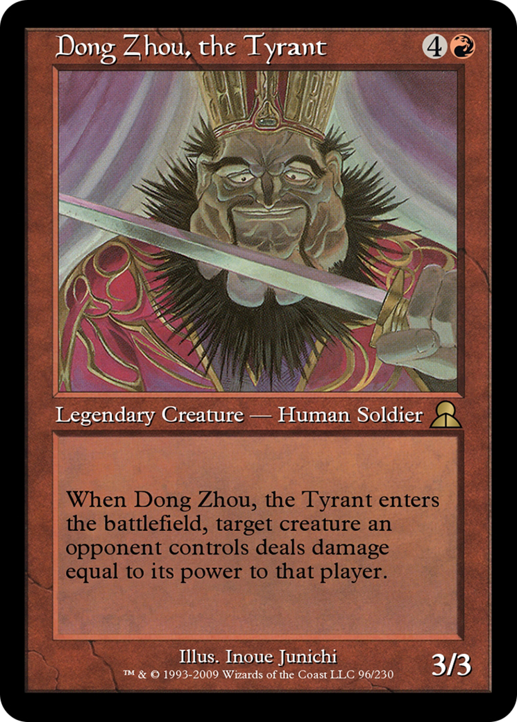 Dong Zhou, the Tyrant (ME3-096) - Masters Edition III Foil