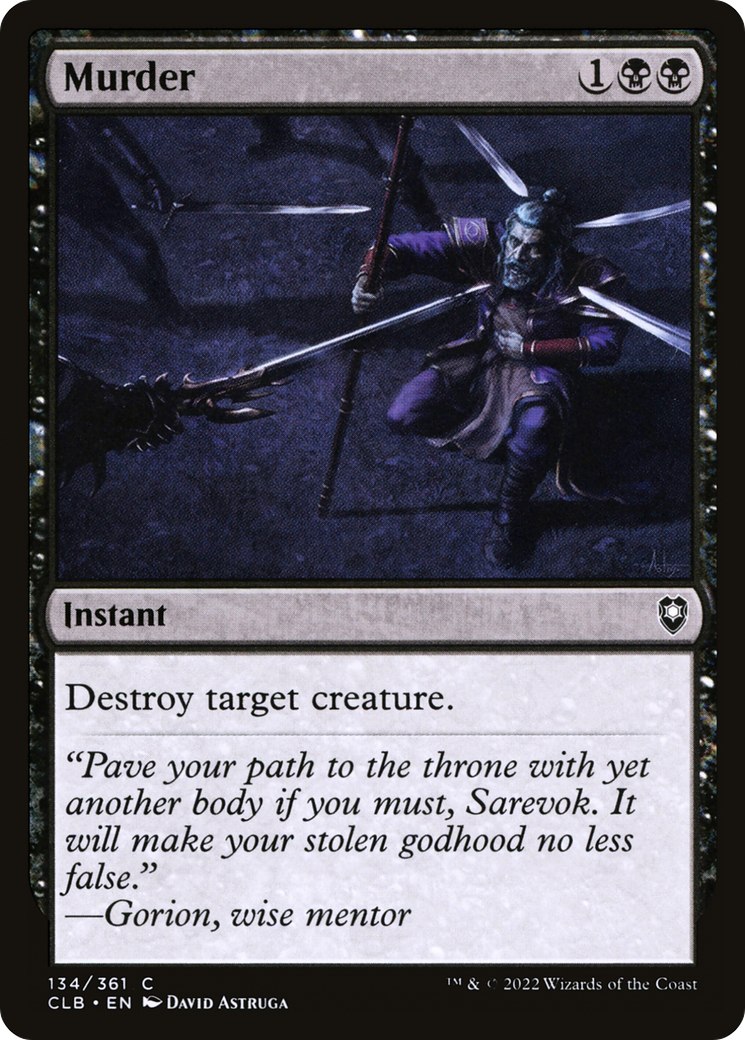 Murder (CLB-134) - Commander Legends: Battle for Baldur's Gate Foil