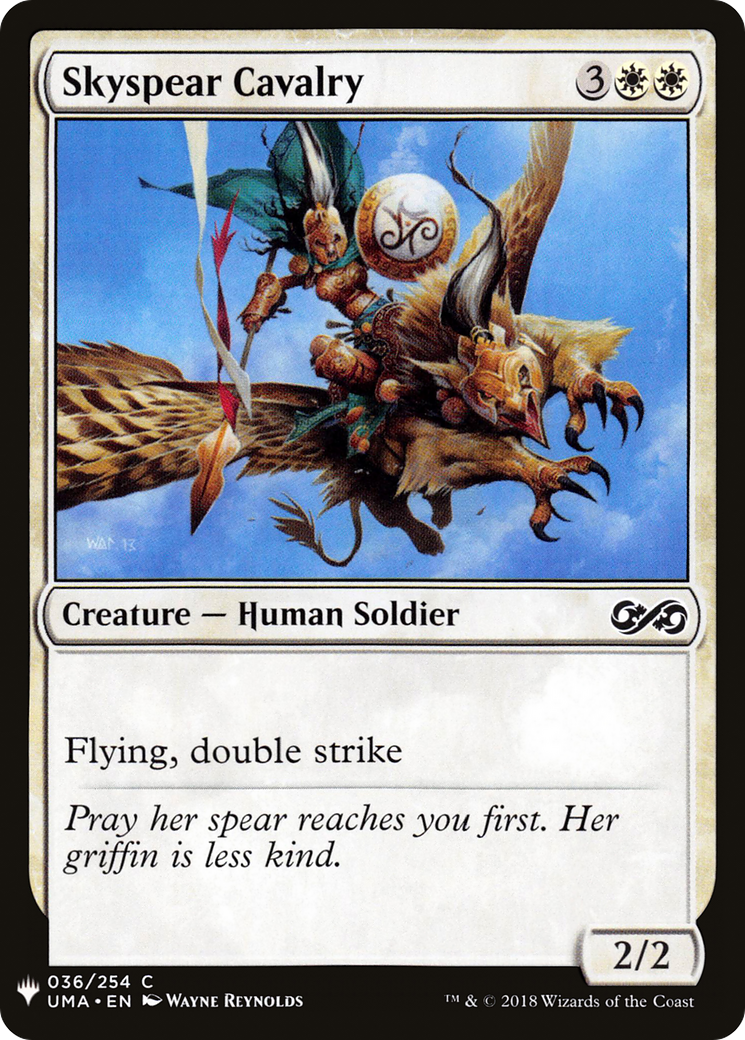 Skyspear Cavalry (LIST-UMA-36) - The List