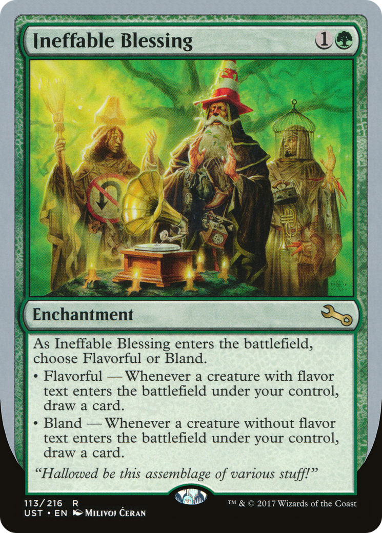 Ineffable Blessing (A) (UST-113A) - Unstable Foil