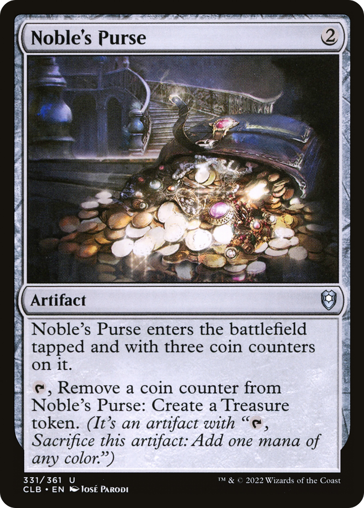 Noble's Purse (CLB-331) - Commander Legends: Battle for Baldur's Gate Foil