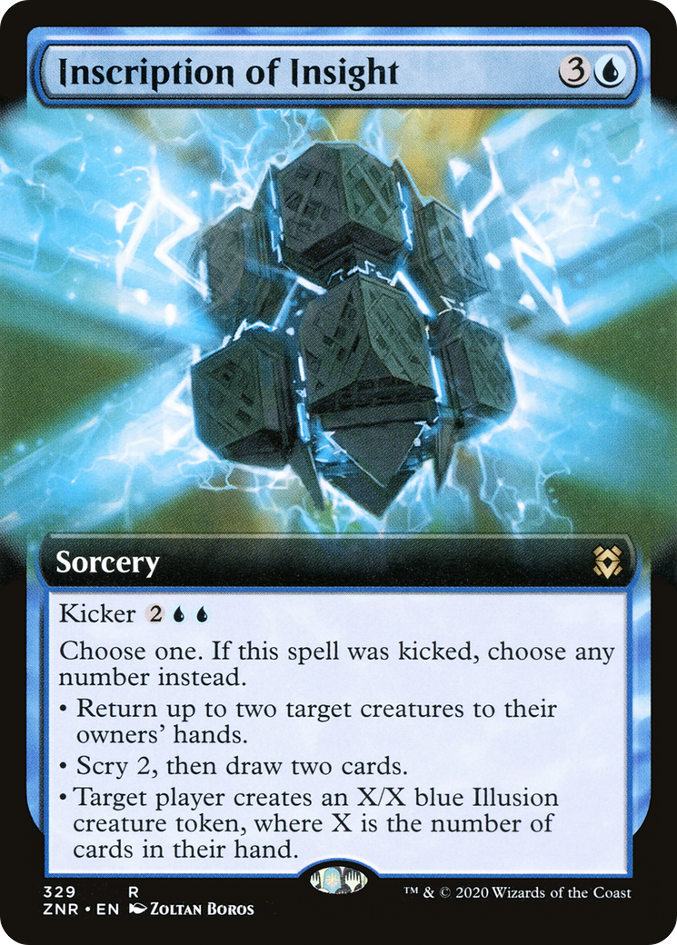 Inscription of Insight (Extended Art) (ZNR-329) - Zendikar Rising: (Extended Art) Foil