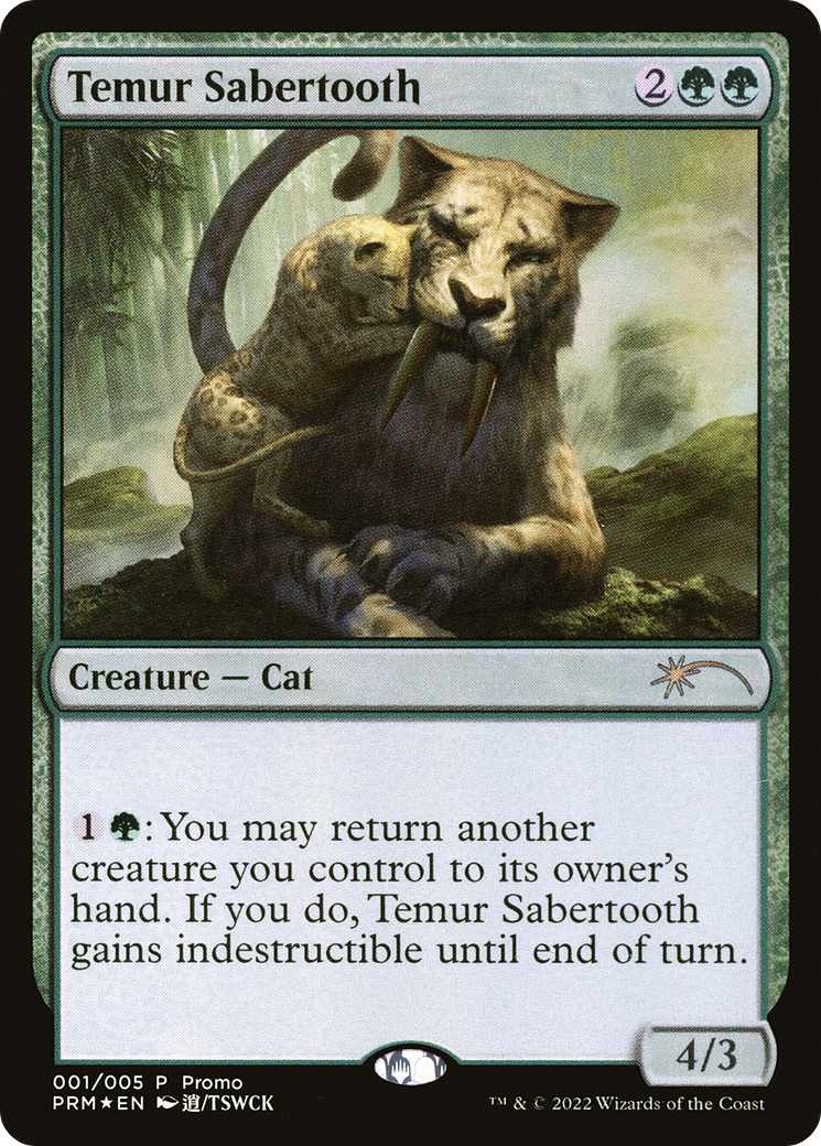 Temur Sabertooth (UMP-001) - Year of the Tiger 2022 Foil
