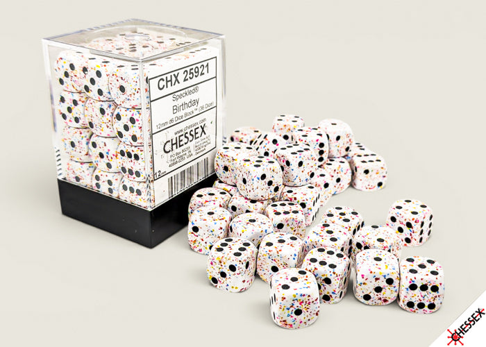 Chessex Dados d6 - Set 36 Birthday