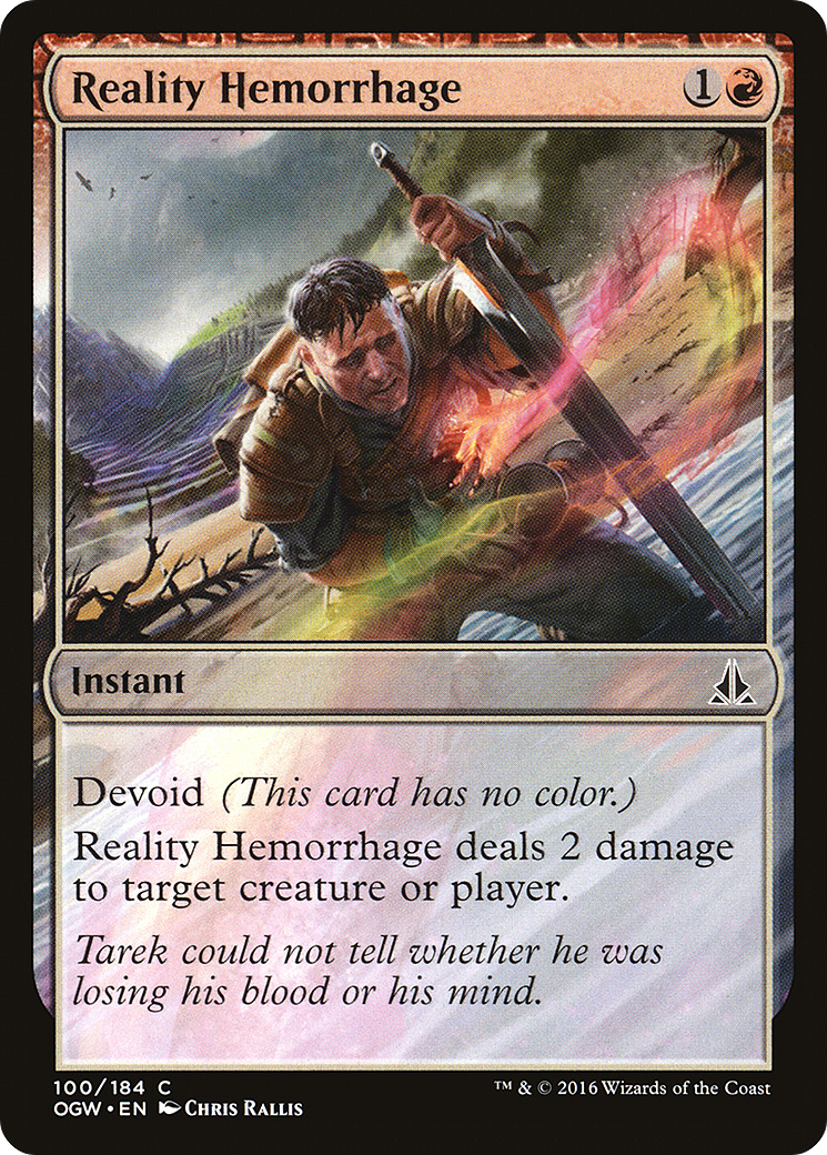 Reality Hemorrhage (OGW-100) - Oath of the Gatewatch: (devoid) Foil