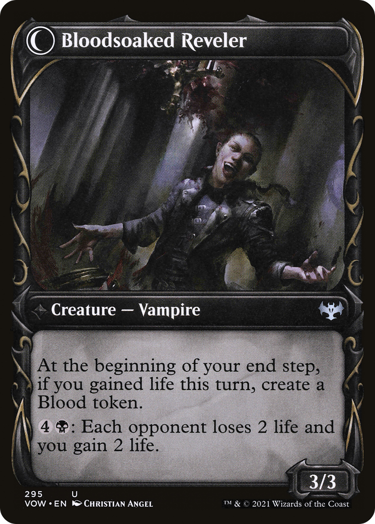 Restless Bloodseeker (Showcase) (VOW-295) - Innistrad: Crimson Vow: (Showcase, Double Faced Transform)