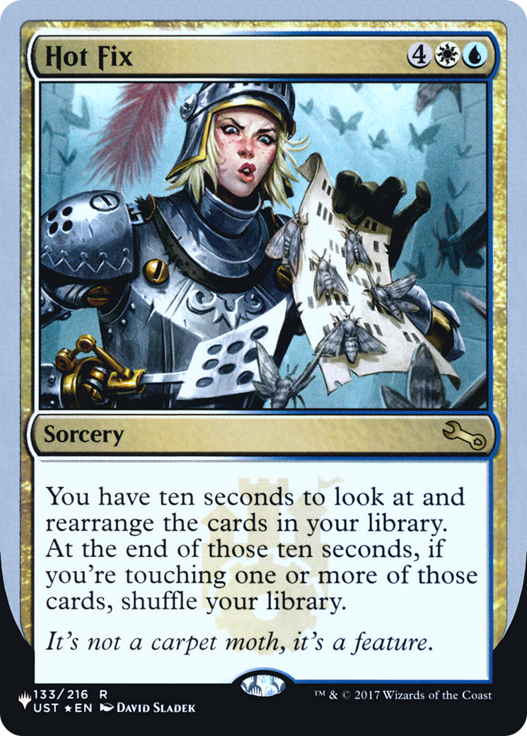 Hot Fix (LIST-133/216) - The List (Unfinity Foil Edition) Foil