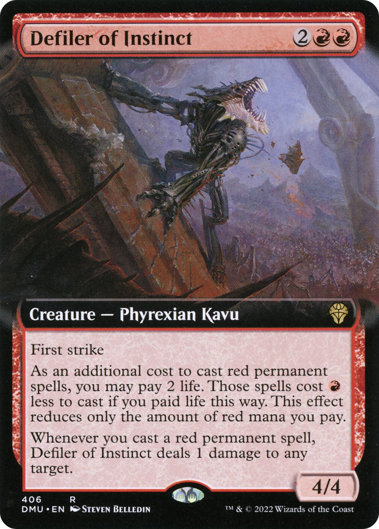 Defiler of Instinct (Extended Art) (DMU-406) - Dominaria United: (Extended Art)