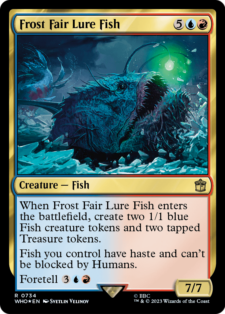 Frost Fair Lure Fish (Surge Foil) (WHO-734) - Doctor Who Foil