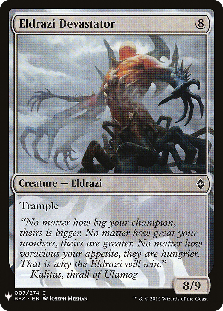 Eldrazi Devastator (LIST-BFZ-7) - The List