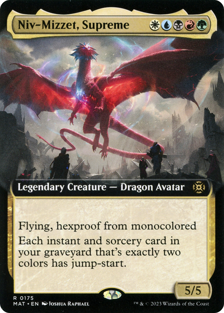 Niv-Mizzet, Supreme (Extended Art) (MAT-175) - March of the Machine: The Aftermath: (Extended Art) Foil