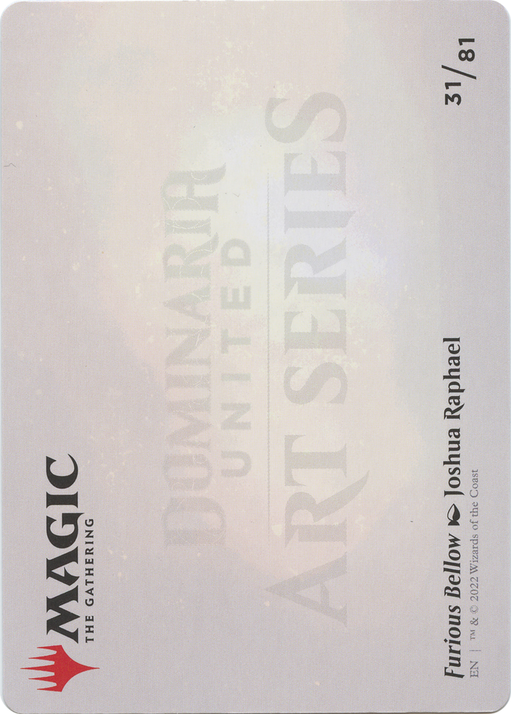 Furious Bellow // Furious Bellow (ADMU-031) - Dominaria United Art Series (Borderless) Foil