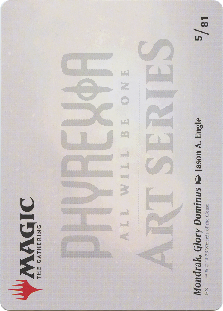 Mondrak, Glory Dominus // Mondrak, Glory Dominus (AONE-005) - Phyrexia: All Will Be One Art Series (Borderless) Foil