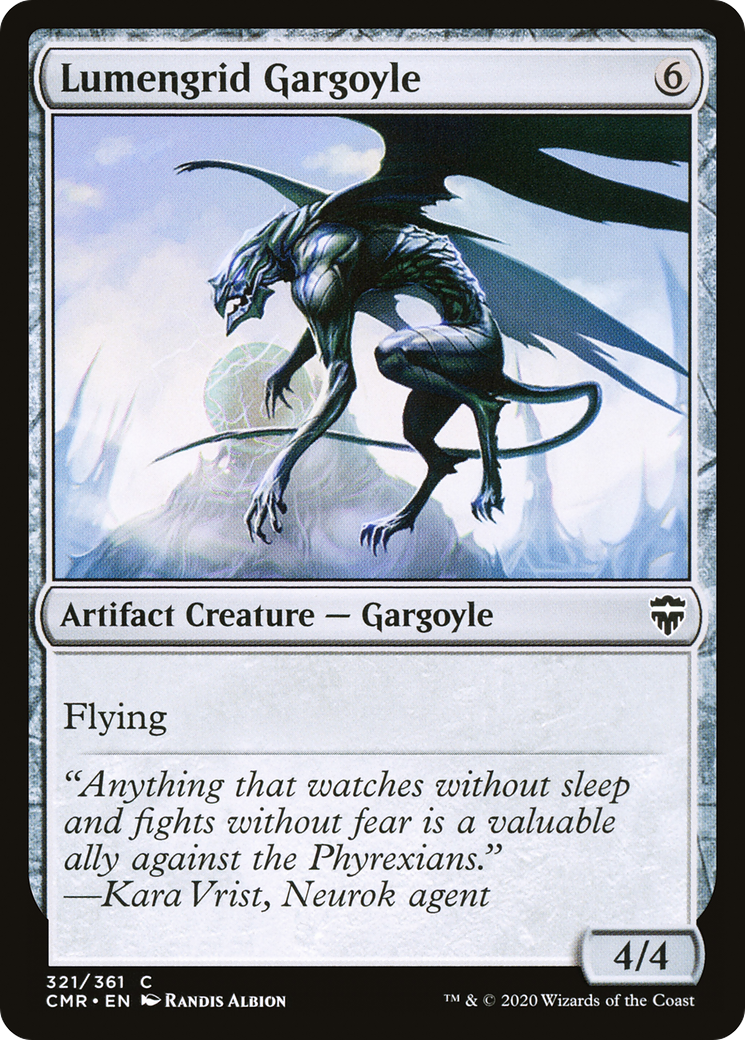 Lumengrid Gargoyle (CMR-321) - Commander Legends Foil